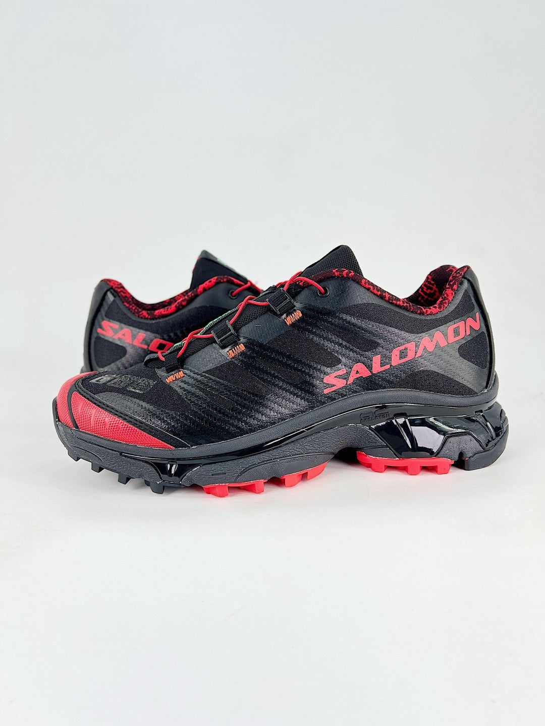 Salomon XT-6 S-LAB Sneakers Black Red Trail Running Shoes Unisex