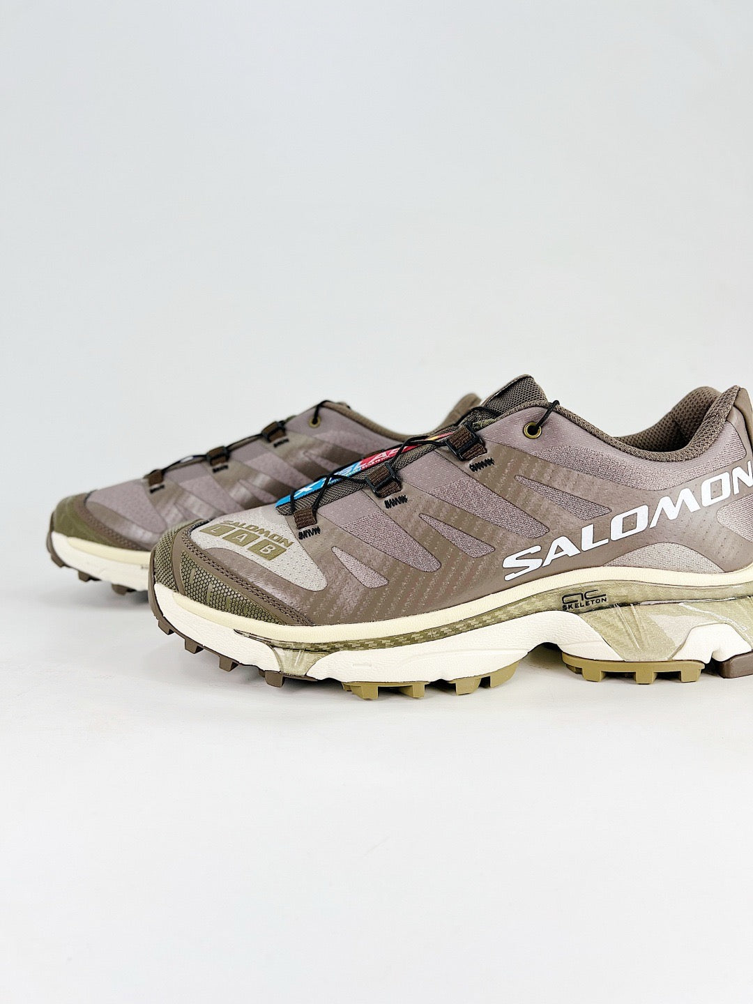 Salomon XT-6 S-LAB Sneakers Brown Khaki Trail Running Shoes Unisex