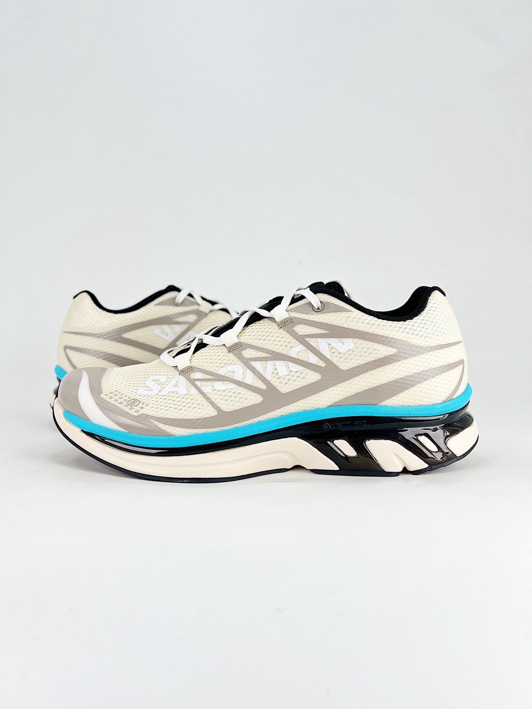 Salomon XT-6 S-LAB Sneakers Cream Cyan Trail Running Shoes Unisex