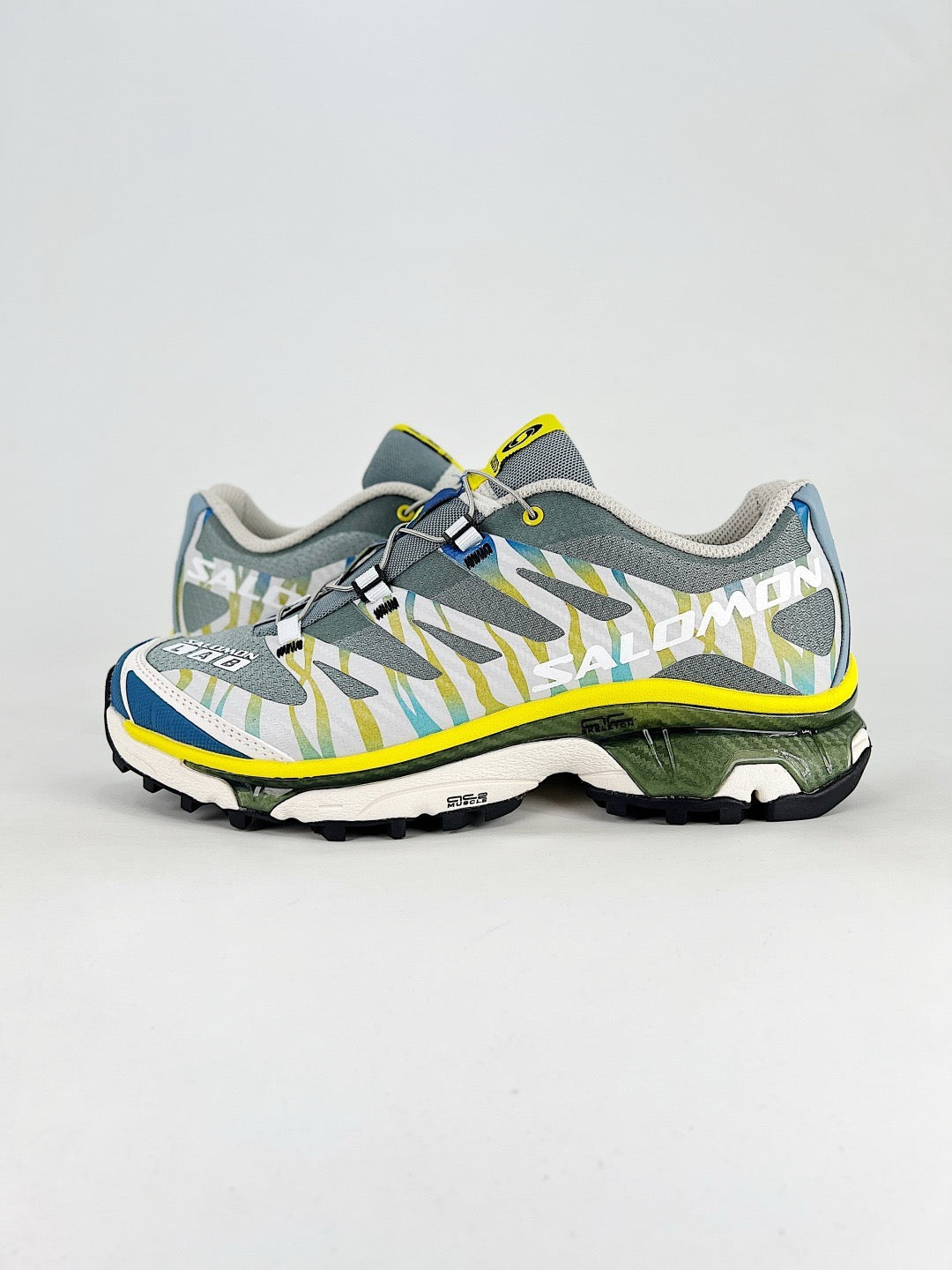Salomon XT-6 S-LAB Sneaker White Green Blue Yellow Trail Shoes Unisex
