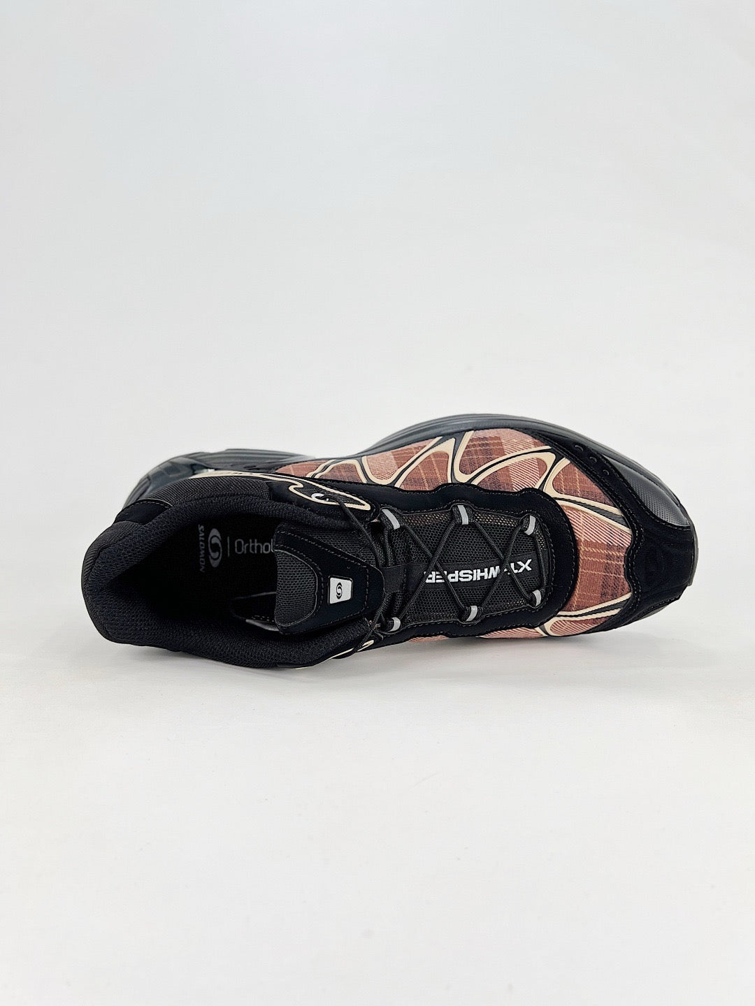 Salomon XT-6 Advanced Sneaker Black Brown Plaid Trail Shoes Unisex