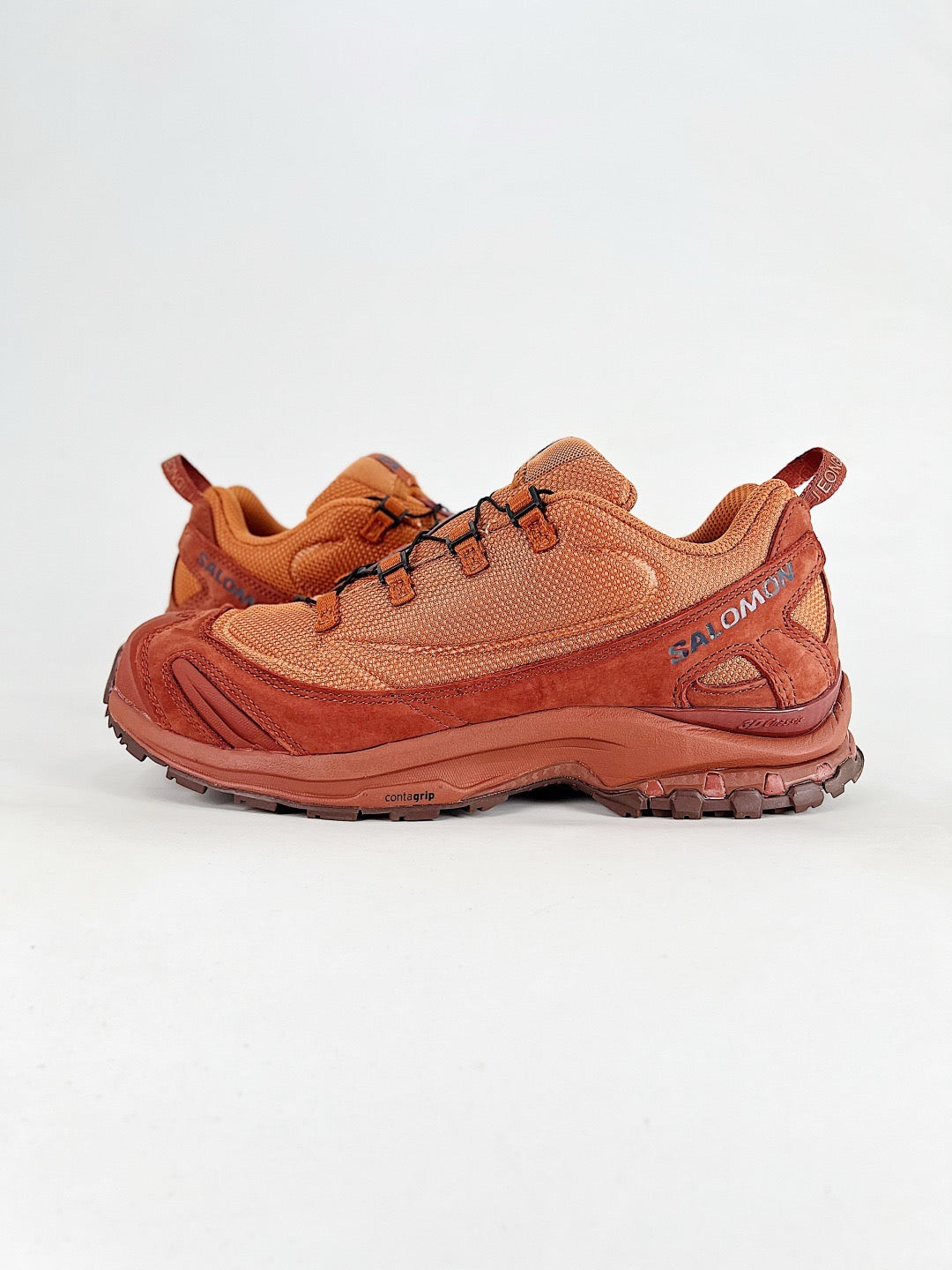 Salomon XT-6 Sneaker Orange Rust Suede Trail Hiking Shoes Unisex