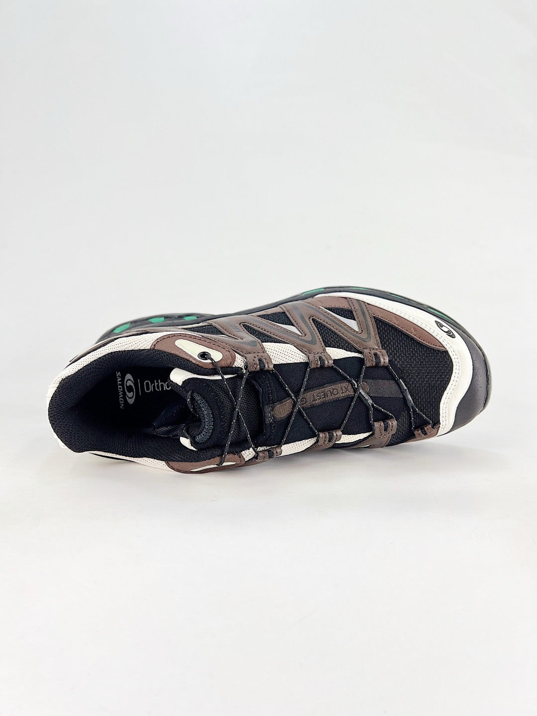Salomon XT-6 Sneaker Brown White Black Green Lug Trail Shoes Unisex