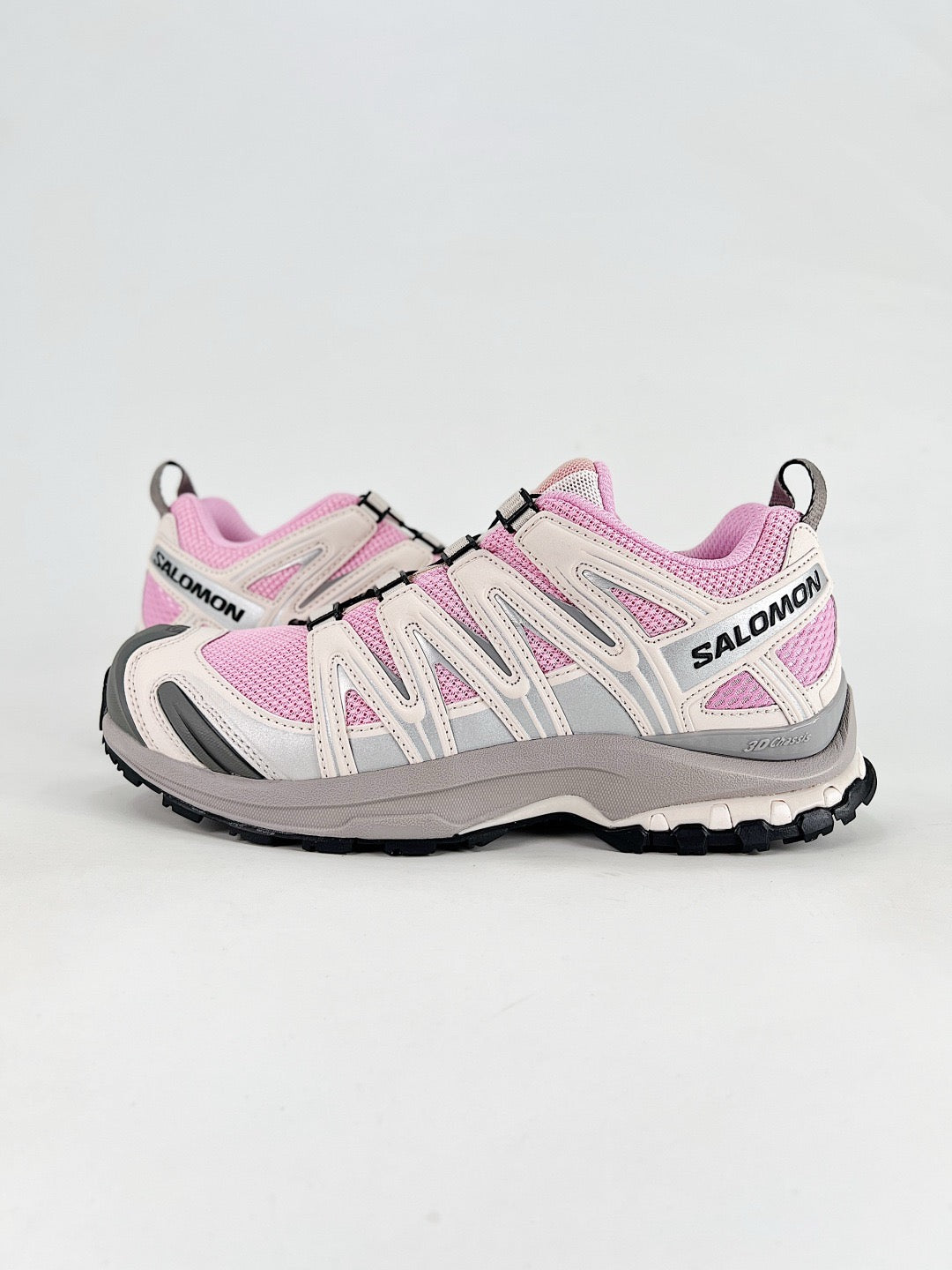 Salomon XT-6 Sneaker Pink White Light Grey Trail Shoes Unisex