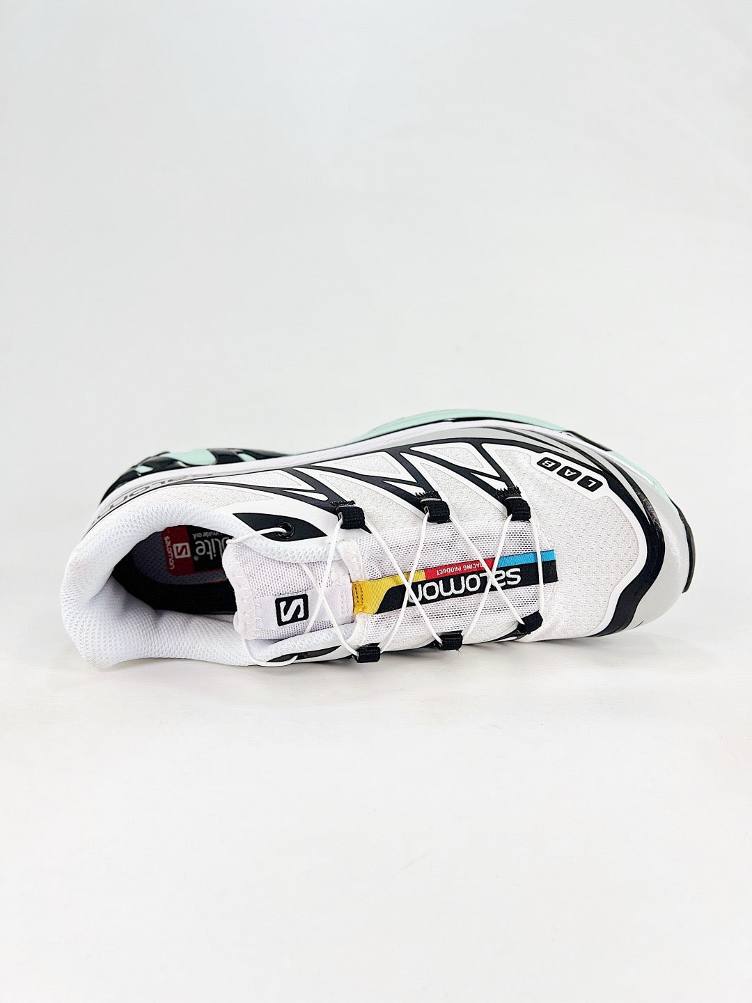 Salomon XT-6 S-LAB Sneaker White Black Mint Green Trail Shoes Unisex