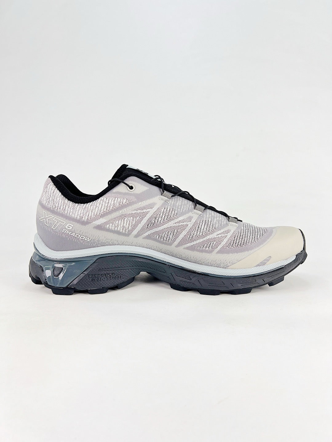Salomon XT-6 S-LAB Sneaker Light Grey White Knit Trail Shoes Unisex