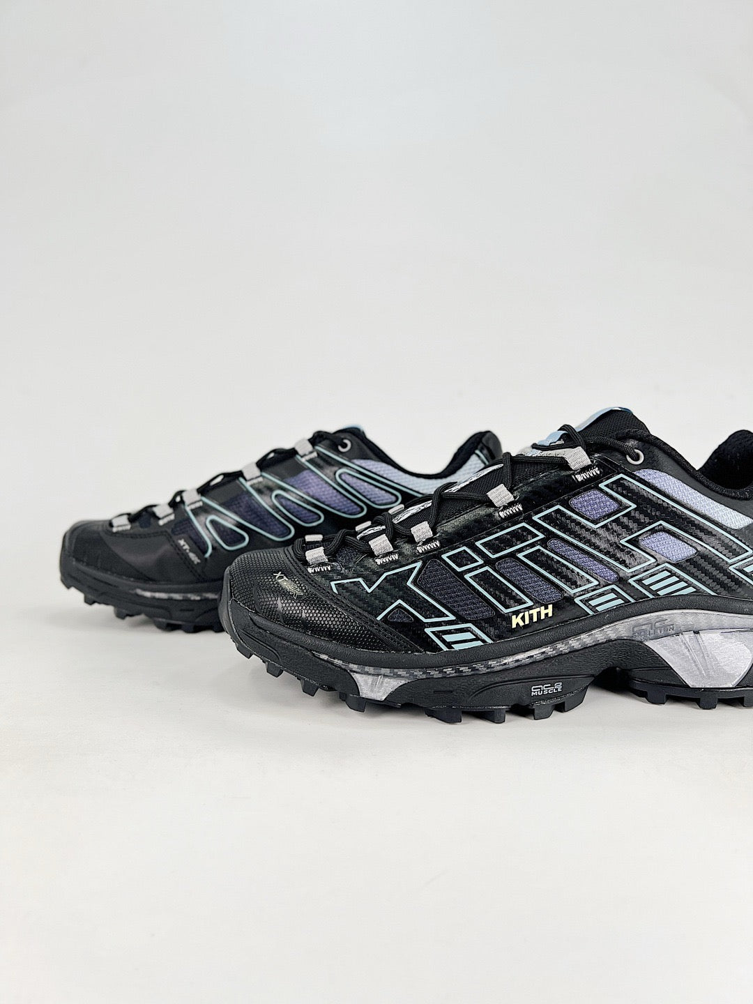 KITH x Salomon XT-6 Collab Sneaker Black Light Blue Trail Shoes Unisex