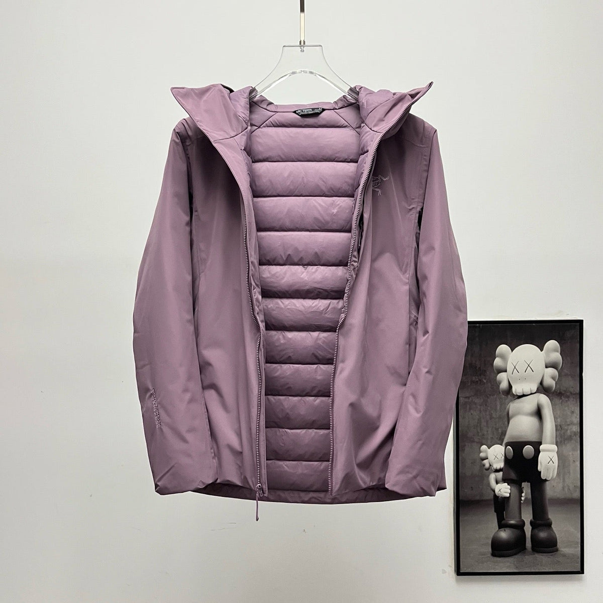 Arc'teryx Hooded Down Jacket | Winter Insulated Jacket Dusty Purple