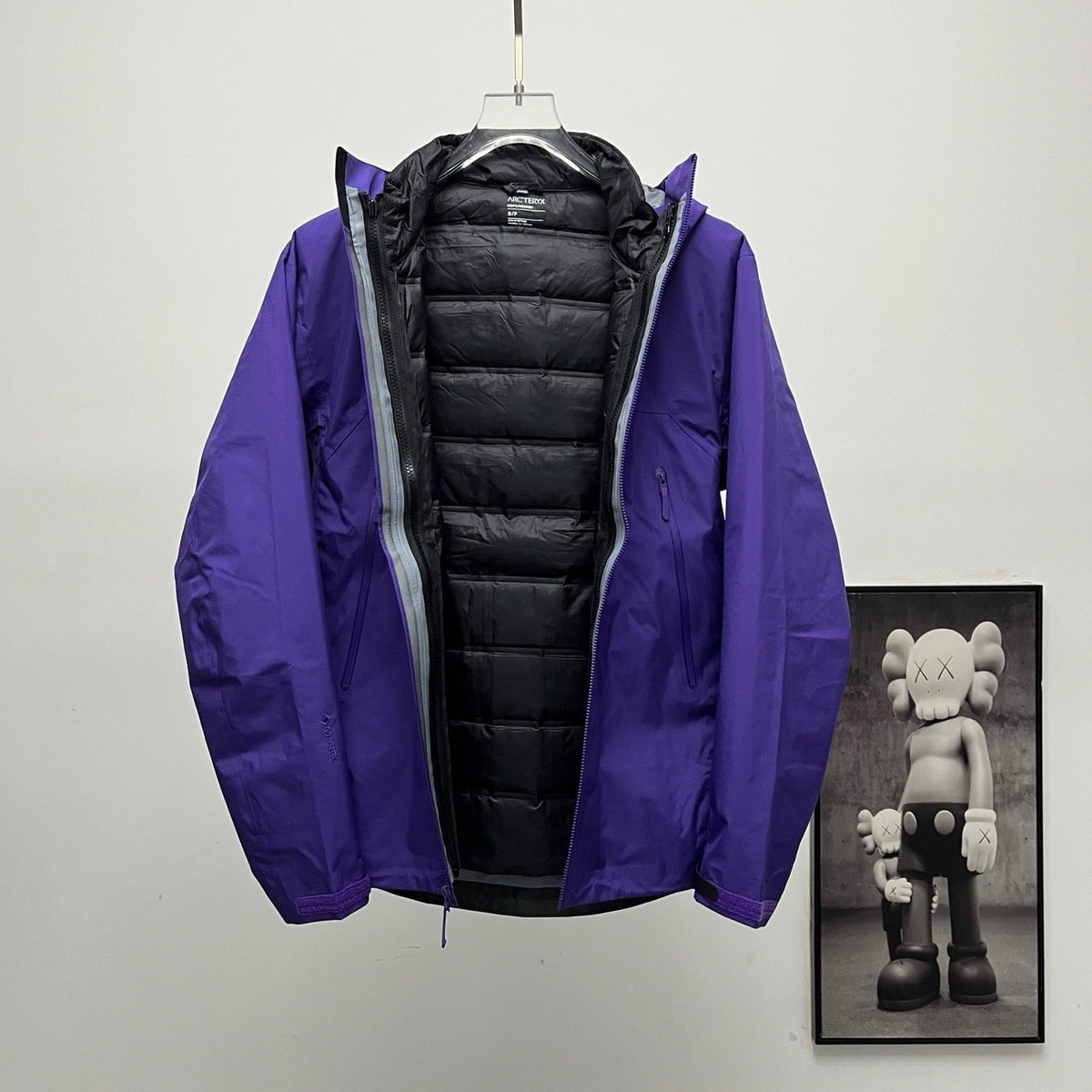 Arc'teryx 3-in-1 Hooded Down Jacket | Winter Layering System Purple