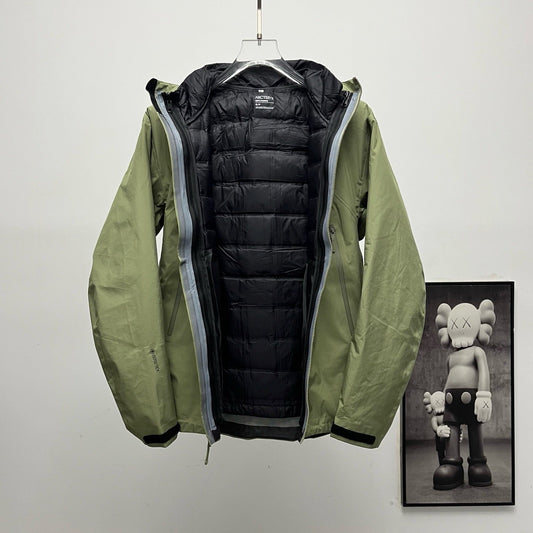 Arc'teryx 3-in-1 Hooded Down Jacket | Winter Layering System green