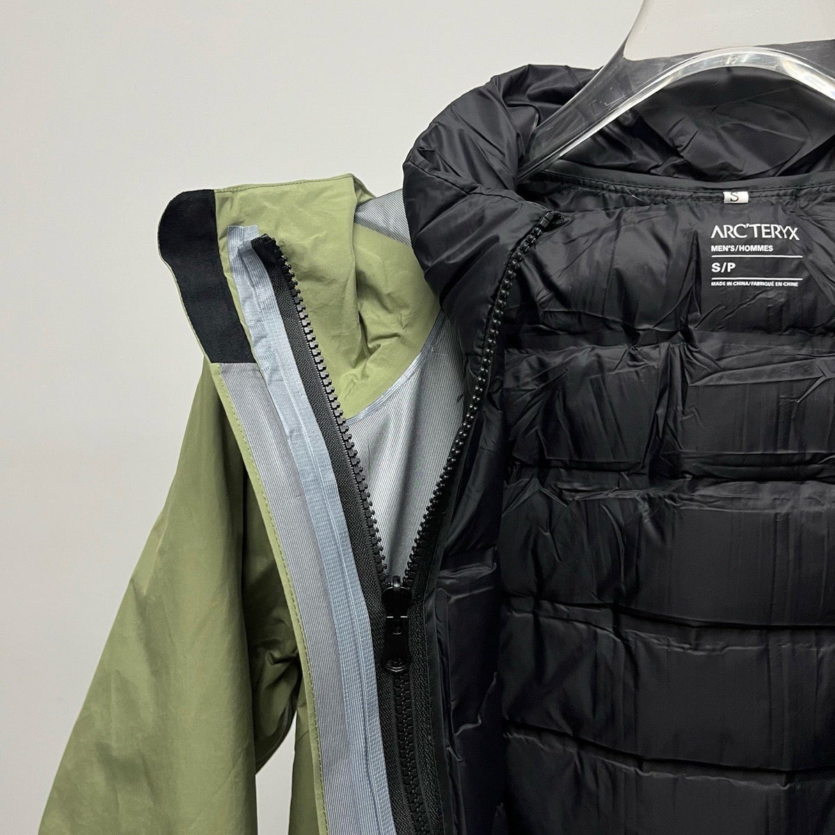 Arc'teryx 3-in-1 Hooded Down Jacket | Winter Layering System green