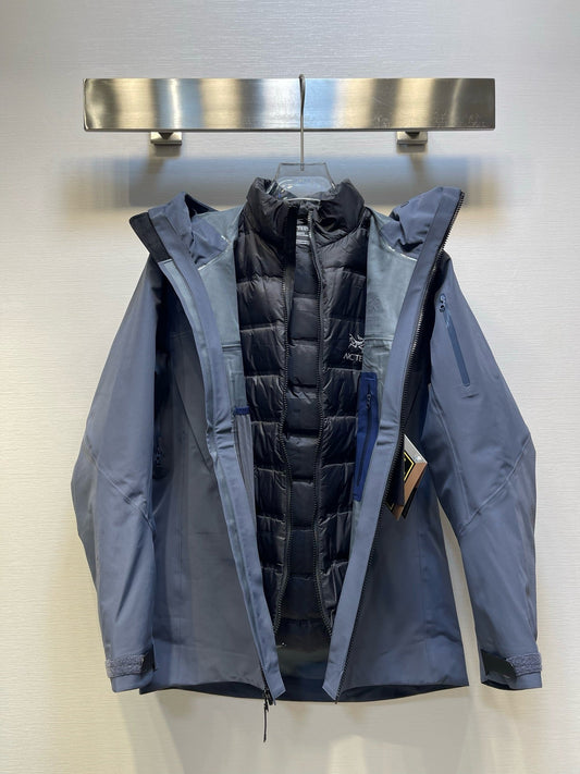 Arc'teryx 3-in-1 Hooded Down Jacket | Slate Blue