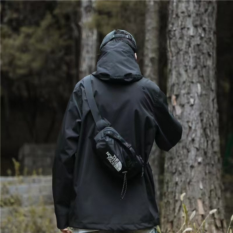 The North Face 5FC1  Hooded Windproof Camping Hiking Jacket Unisex Black