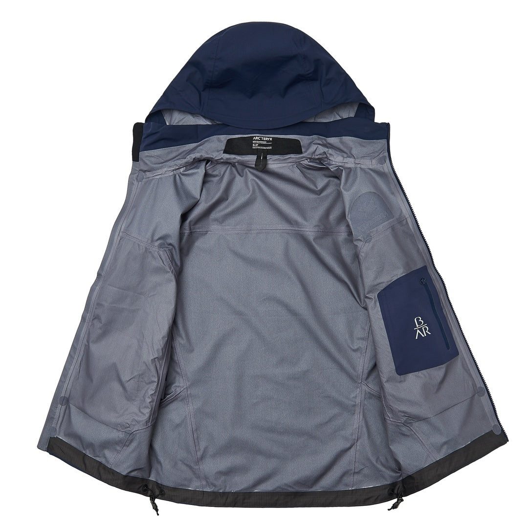ARC TERYX AR Waterproof & Windproof Outdoor Jacket Shell Jacket Unisex Navy Two-Tone