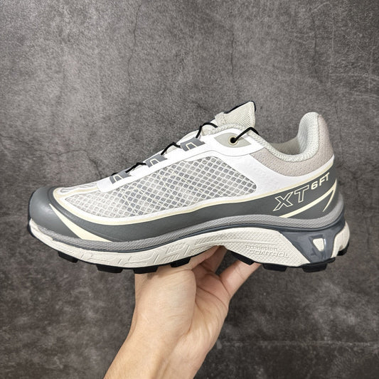Salomon XT-6 FT Outdoor Sneakers Trail Running Shoes Unisex light Grey/Off White