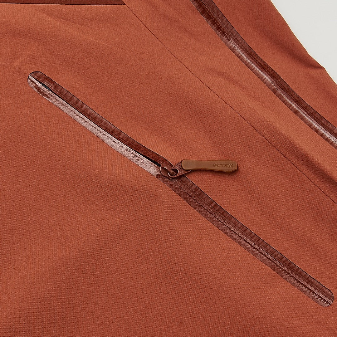 ARC TERYX AR Waterproof & Windproof Outdoor Jacket Shell Jacket Unisex Terracotta Two-Tone