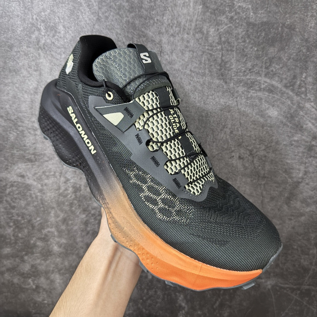 Salomon ULTRA GLIDE 4 Unisex Trail Running Shoes Black/Gradient Amber