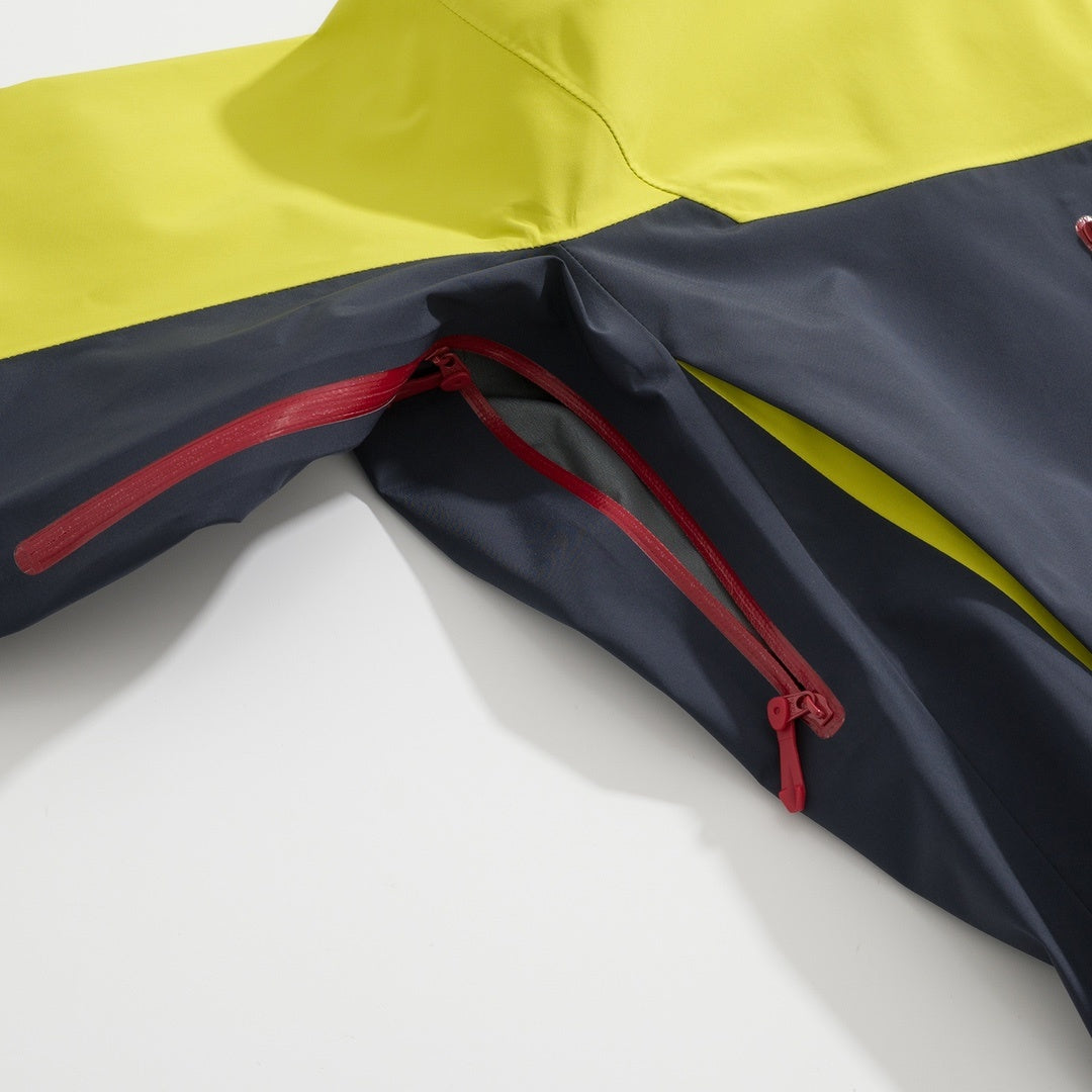 Alpha SV Style Lunar New Year Limited Edition Hooded Waterproof Jacket Unisex – Lemon Yellow & Navy Black