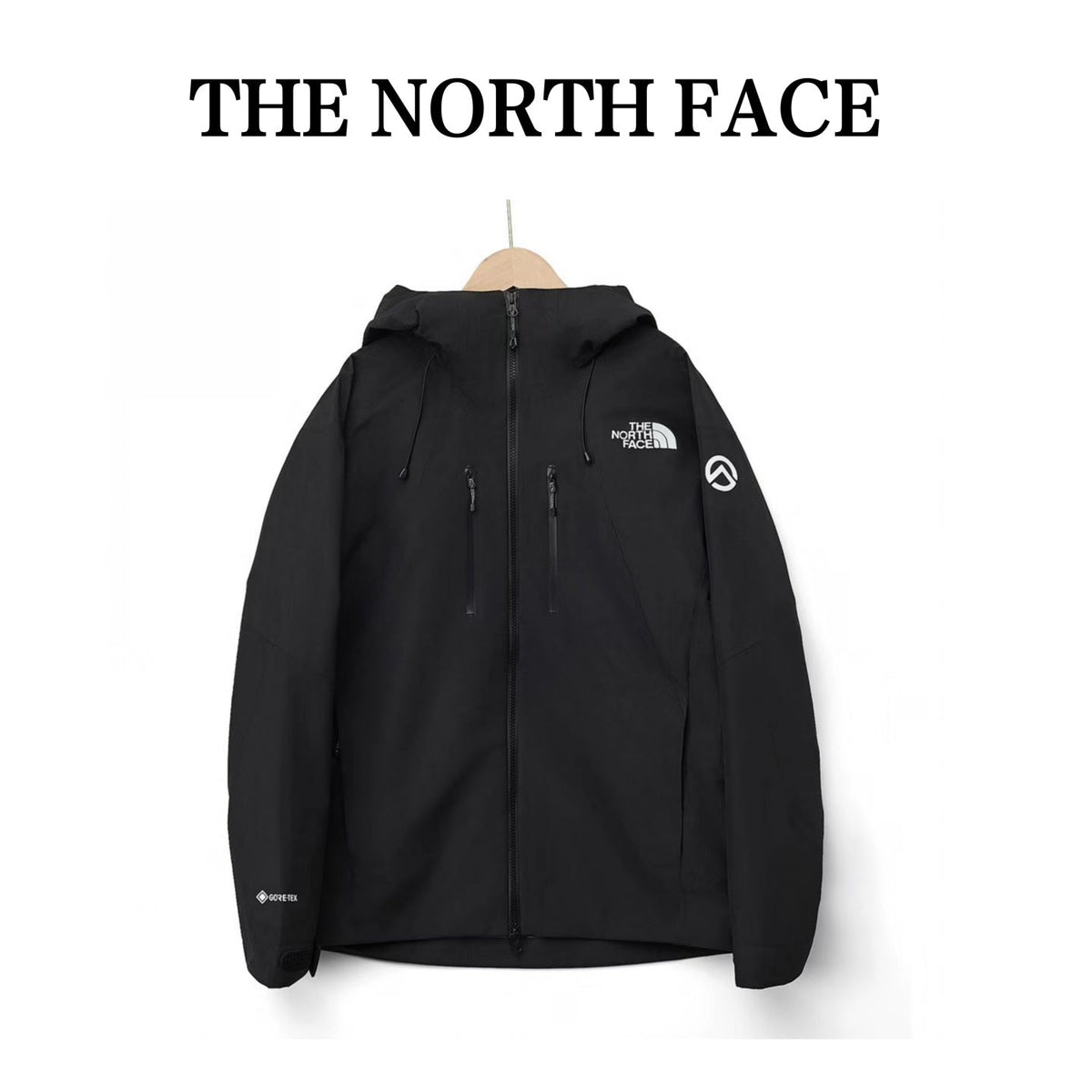The North Face Summit Series  Hooded Windproof Camping Hiking Jacket Unisex Black