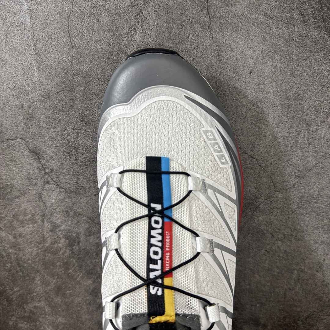Salomon XT-6 LAB Outdoor Sneakers Trail Running Shoes Unisex White/Grey/Red