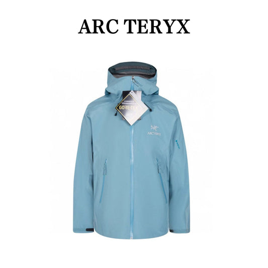 Arc teryx LT BETA Waterproof Hard Shell Hooded Jacket for Skiing Hiking Outdoor Unisex Skywash