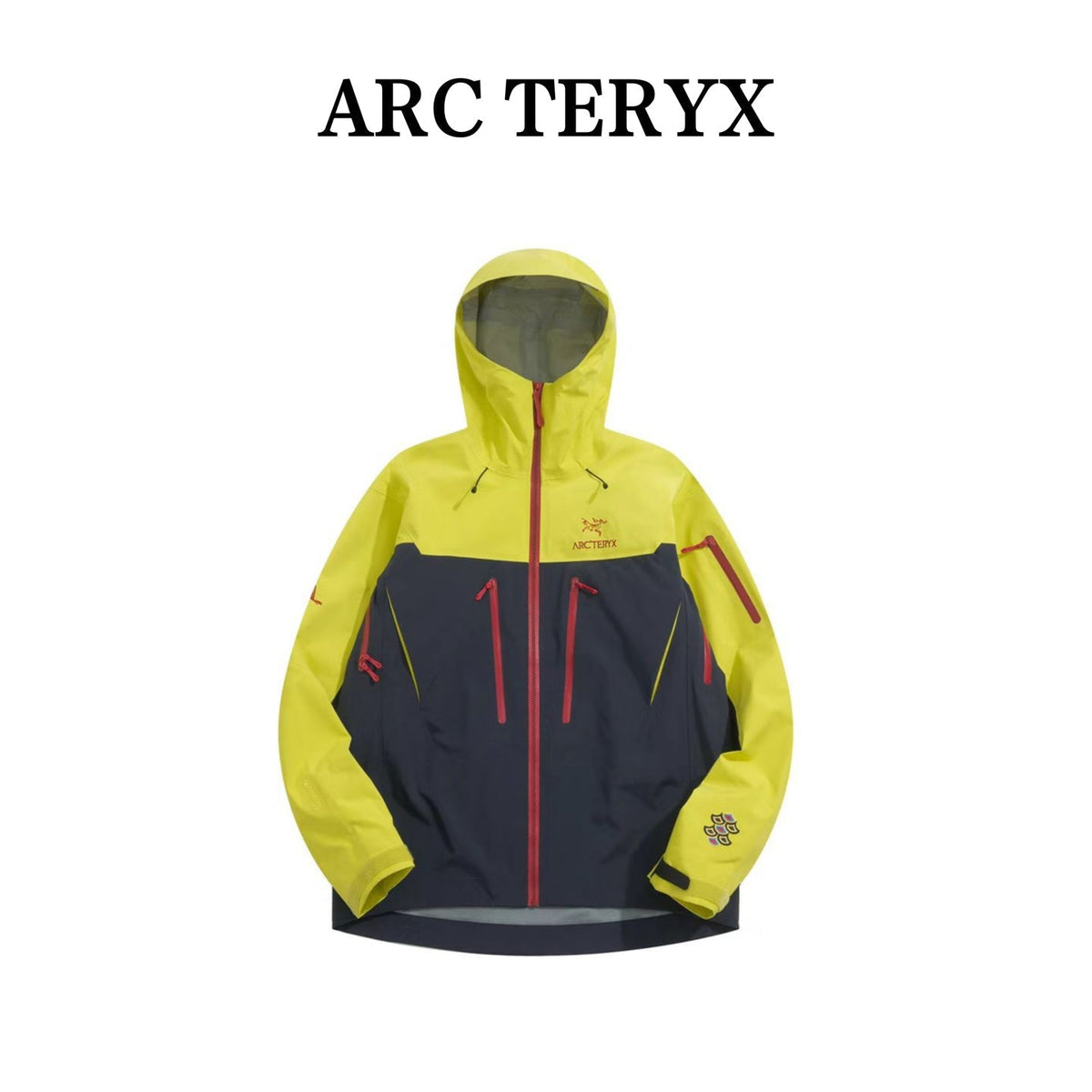 Alpha SV Style Lunar New Year Limited Edition Hooded Waterproof Jacket Unisex – Lemon Yellow & Navy Black