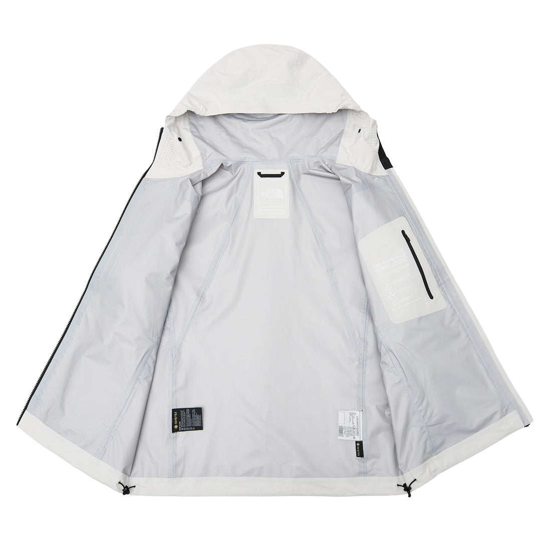 The North Face Summit Series  Hooded Windproof Camping Hiking Jacket Unisex Off White