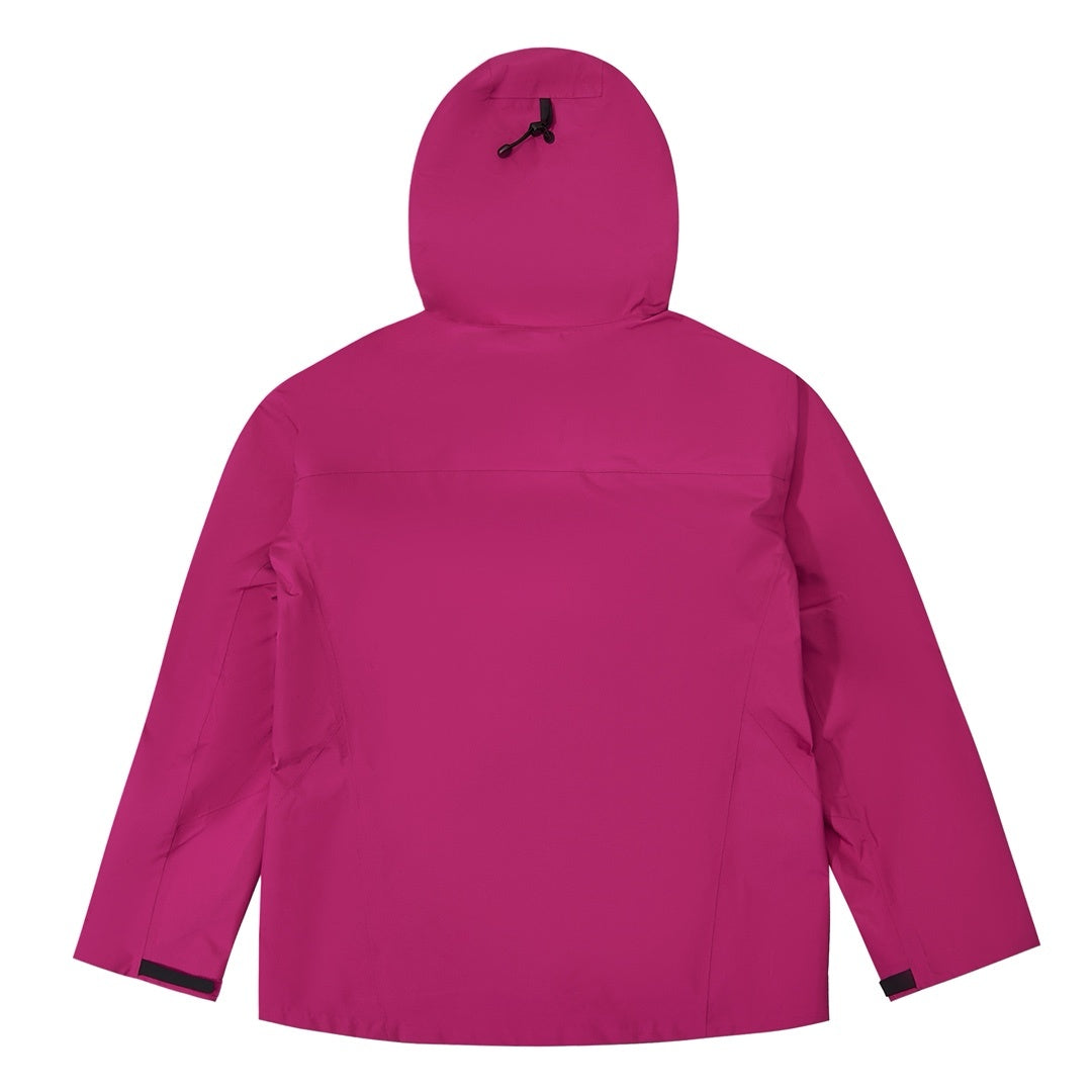 Arc teryx LT BETA Waterproof Hard Shell Hooded Jacket for Skiing Hiking Outdoor Unisex Amaramth