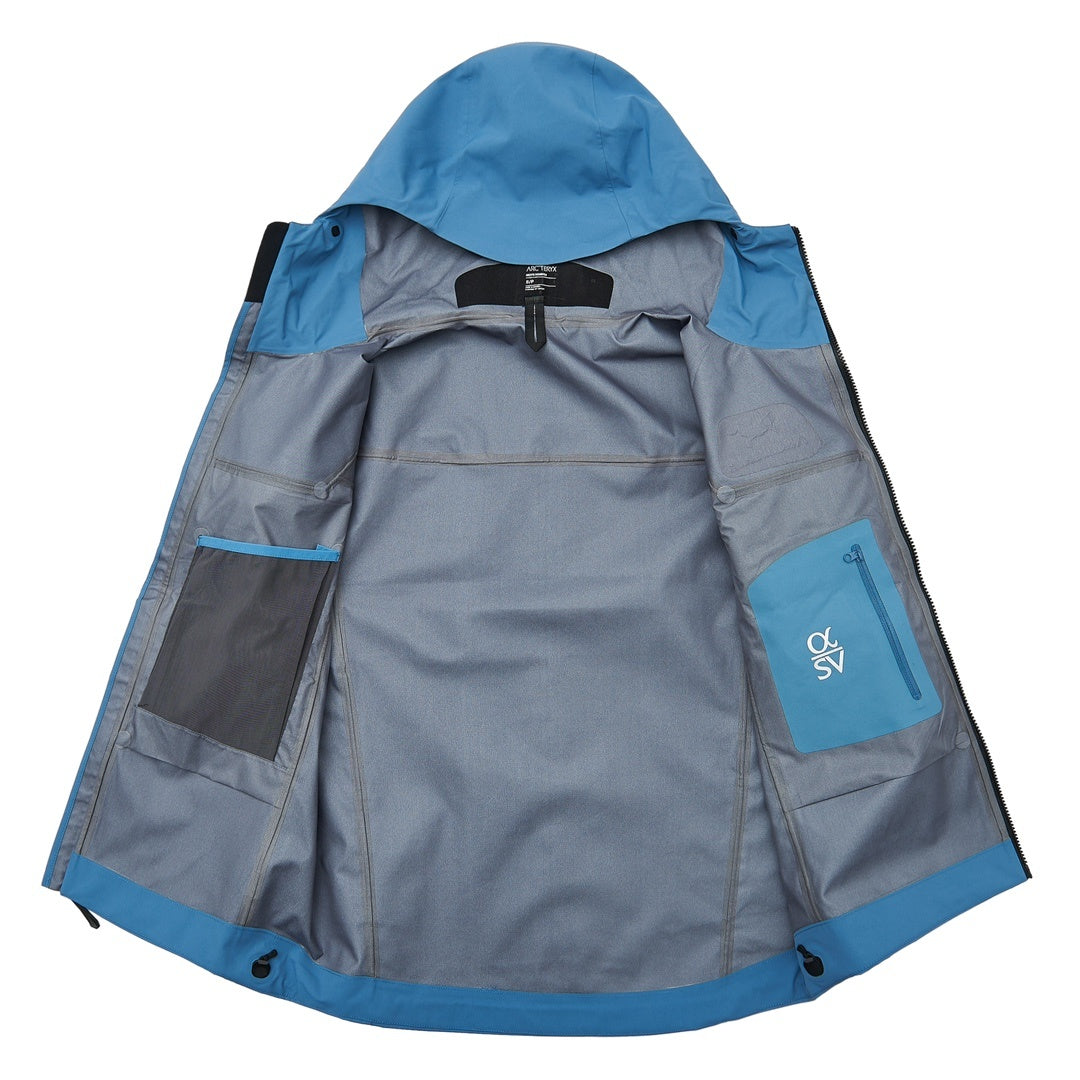 Arc'teryx Alpha SV Gen 6 Waterproof Hard Shell Hooded Jacket for Skiing Hiking Outdoor Unisex Vitality