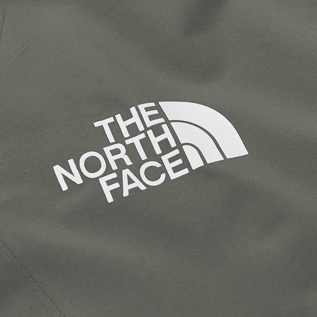 The North Face Summit Series  Hooded Windproof Camping Hiking Jacket Unisex Taupe Green
