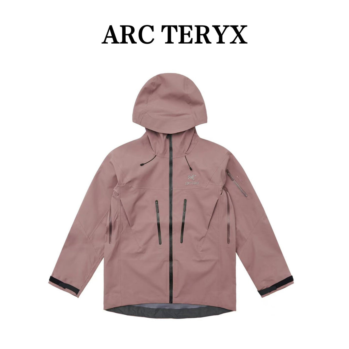 Alpha SV Gen 6 Waterproof Hard Shell Hooded Jacket for Skiing Hiking Outdoor Unisex Dusty Rose