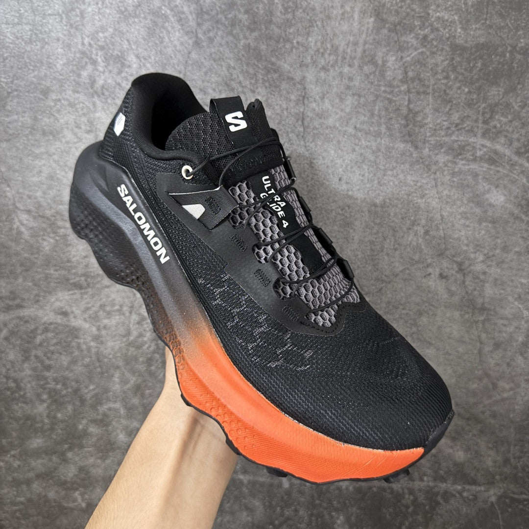 Salomon ULTRA GLIDE 4 Unisex Trail Running Shoes Black/Gradient Orange