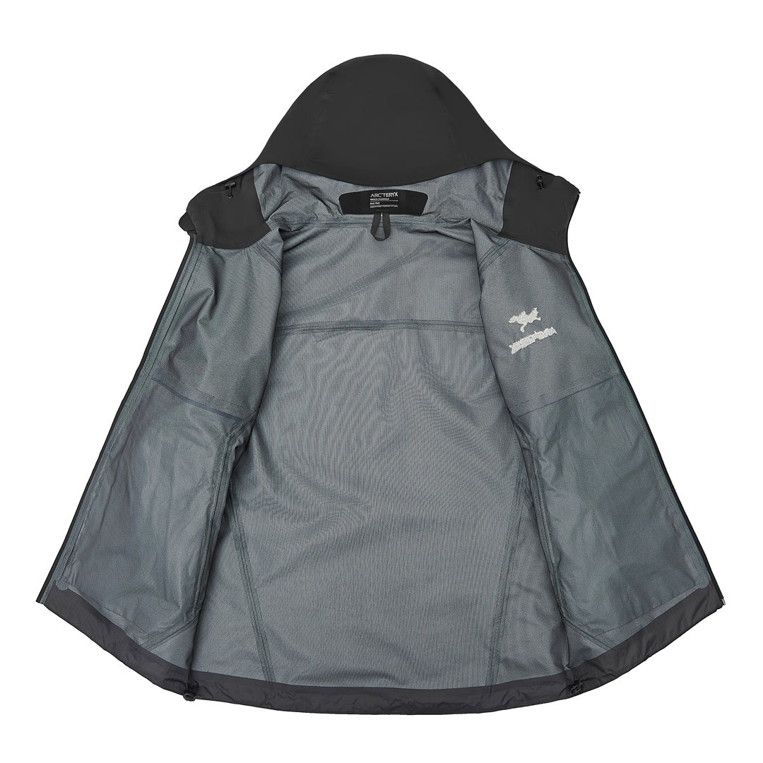 Arc teryx LT BETA Waterproof Hard Shell Hooded Jacket for Skiing Hiking Outdoor Unisex Graphite