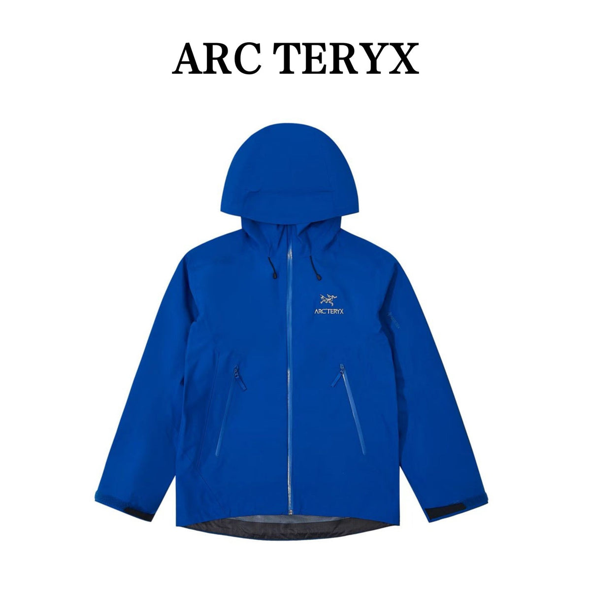 Arc teryx LT BETA Waterproof Hard Shell Hooded Jacket for Skiing Hiking Outdoor Unisex Klein Blue