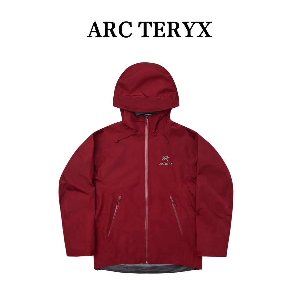 Arc teryx LT BETA Waterproof Hard Shell Hooded Jacket for Skiing Hiking Outdoor Unisex Bordeaux