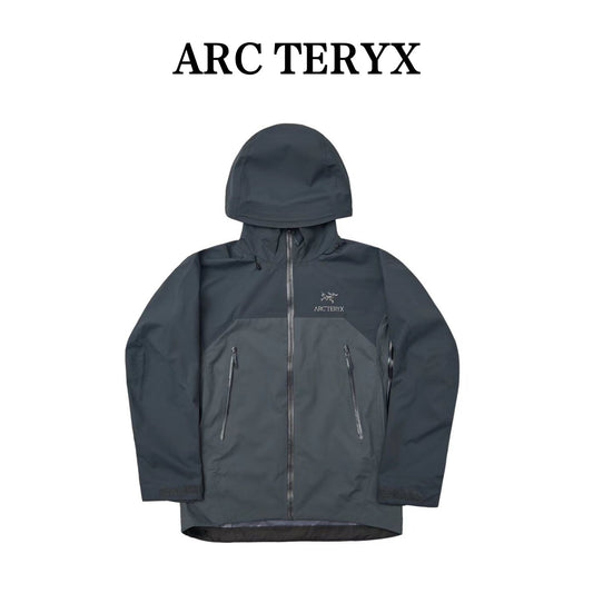 ARC TERYX AR Waterproof & Windproof Outdoor Jacket Shell Jacket Unisex Dark Grey
