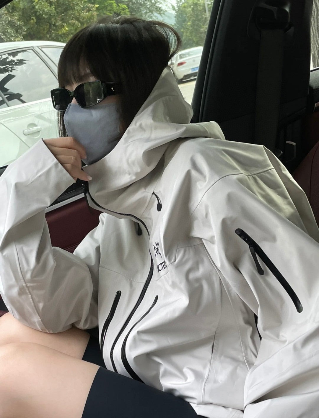 Arc'teryx Alpha SV Gen 6 Waterproof Hard Shell Hooded Jacket for Skiing Hiking Outdoor Unisex White