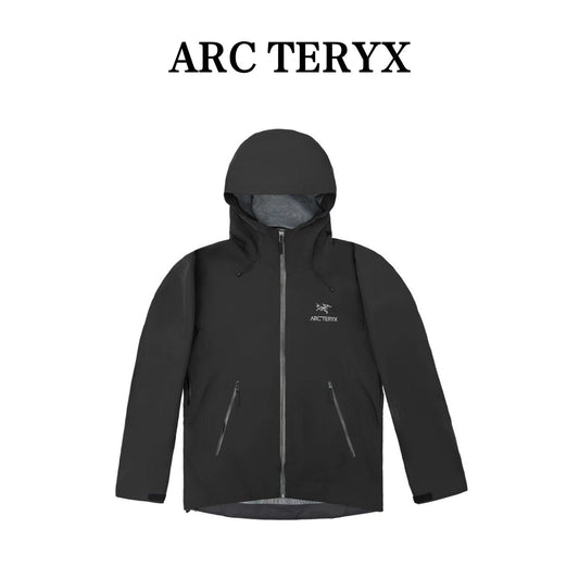 Arc teryx LT BETA Waterproof Hard Shell Hooded Jacket for Skiing Hiking Outdoor Unisex Graphite