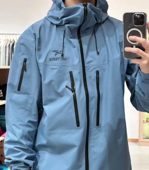 Arc'teryx Alpha SV Gen 6 Waterproof Hard Shell Hooded Jacket for Skiing Hiking Outdoor Unisex Vitality